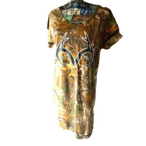 REALTREE top Large Realtree Tees - Short Sleeve/Tops, Size L for Women